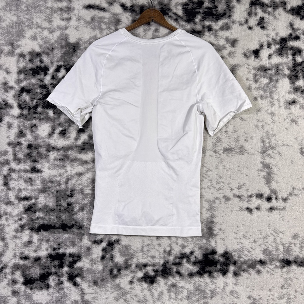 Spanx Ultra Sculpt Shirt Mens Size XXL White Short Sleeve Gym Training Nylon - Picture 2 of 12